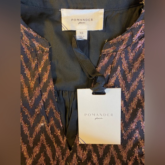 TUCKERNUCK Pomander Place Metallic Ikat Kenzo Dress NWT Size XS - Picture 10 of 16